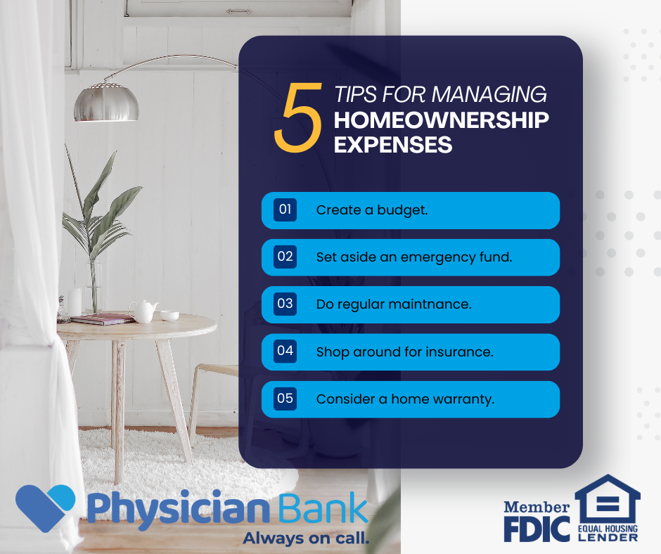 Tips for managing homeownership expenses